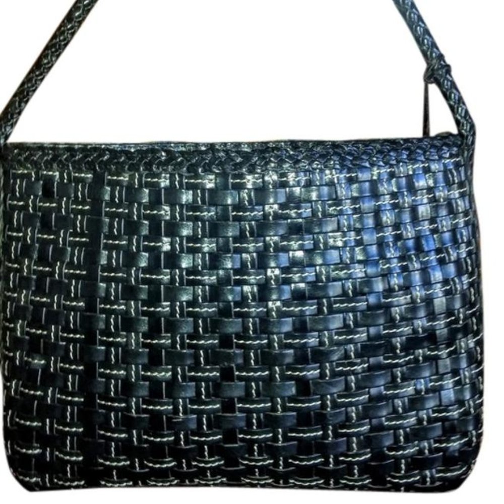 Elliott Lucca black leather shoulder bag